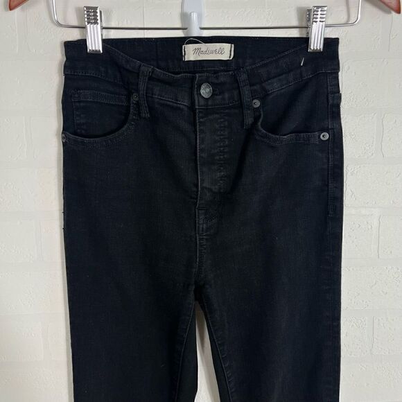 Madewell Women’s 9” Black High Rise Skinny Jeans size 25 - Picture 2 of 12